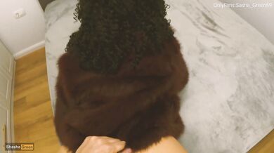 My old friend can't get enoughto fuck me in fur coat , Hot milf sensual fuck POV 4K