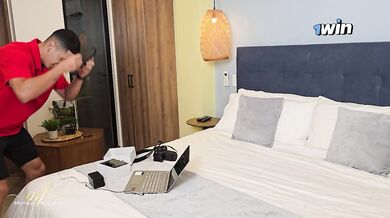 Stepson discovers me masturbating with his microphones - Monique Fuentes & Max Betancur