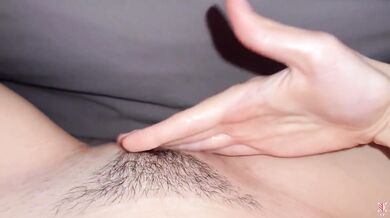 I wanna masturbate with both hands, but I hold the camera. White sperm orgasm compilation FPOV