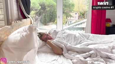 Parents in Next Room: Stepsis Hairy Pussy Lick, Morning Fuck & Mouth Cum