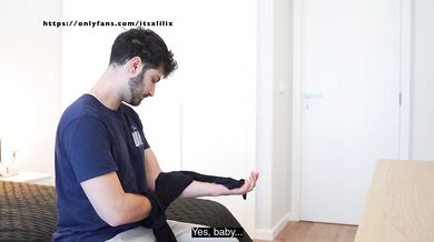 MY STEP SISTER CAUGHT ME SMELLING HER PANTYHOSE AND I EJACULATED IN HER PUSSY