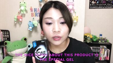 A cute Japanese sex toy shop clerk introduces the latest Japanese condoms