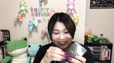 A cute Japanese sex toy shop clerk introduces the latest Japanese condoms