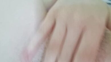 Masturbating pink pussy while my parents are not at home