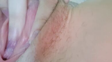 Masturbating pink pussy while my parents are not at home