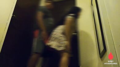 Kinantot ng House Boy sa Labas ng Kwarto ang Misis ng Amo - Bawal Maingay