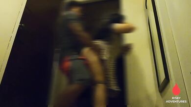 Kinantot ng House Boy sa Labas ng Kwarto ang Misis ng Amo - Bawal Maingay