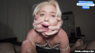 Grab Her TIGHT - Busty Blonde Fucked By Coke Can Cock