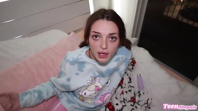 Daddy Johnny Loves to Make Shro0ms Tight Pussy Squirt With Her Cute Butt Plug In