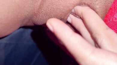 Close-up. How a woman has an orgasm