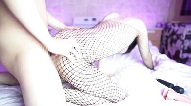 Gonzo Japanese with erotic fishnet tights, high image quality, amateur