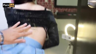 My boyfriend left me alone with his brother and we fucked in his bathroom