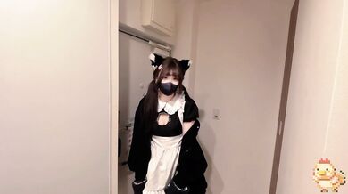 猫系女仆家政服务，黑丝过膝袜女仆上门，色色的隐藏菜单让人欲罢不能满足所有幻想