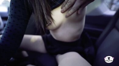 Big Asian Ass Rides Dick In The Car POV