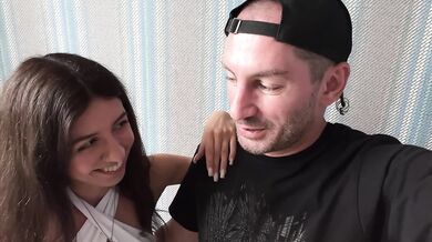Bisexual threesome with new guy on campus cum on his face from pussy