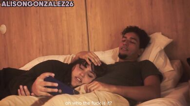 WITH MY STEPBROTHER WE WATCH A MOVIE AND I END UP FEELING HIS COCK IN MY MOUTH