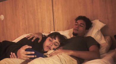 WITH MY STEPBROTHER WE WATCH A MOVIE AND I END UP FEELING HIS COCK IN MY MOUTH