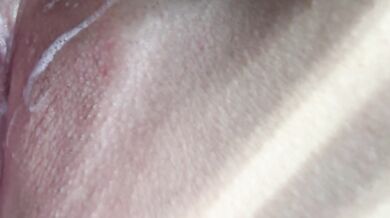 Touching myself in my snake print bikini