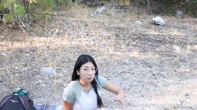 BIG TITTY LATINA STEP SIS wanted to FUCK in a national park - Cami Strella