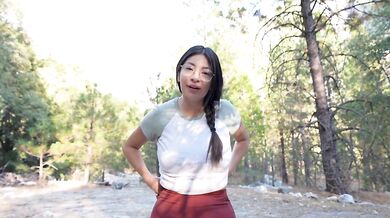 BIG TITTY LATINA STEP SIS wanted to FUCK in a national park - Cami Strella