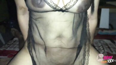 THAI MATURE RIDE A DICK .24 (Black see through HOT)