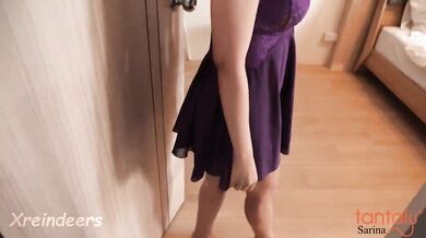 Threesome With Delivery Man & Sarina - Xreindeers x Tantaly