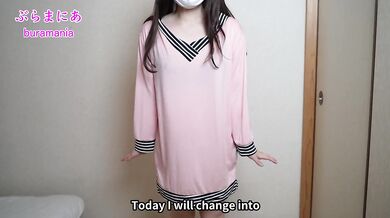 Introducing underwear with no bra and no panties in T-back pink sailor suit