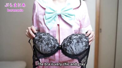 Introducing underwear with no bra and no panties in T-back pink sailor suit