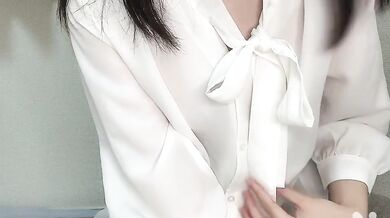 清楚女子学生の裏の顔どアップ丸見えオナニーで痙攣しちゃった/// I'm alone at home masturbating.