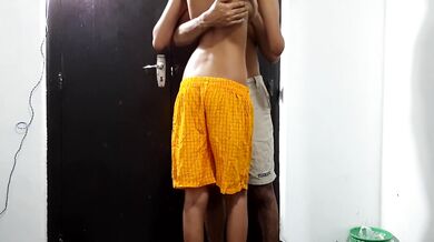 wife fucked with another guy while husband away රූම් බෝයි කෙනෙක් එක්ක