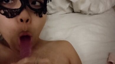 Asian Girl Fucks herself with a DILDO