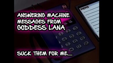 Answering machine Messages 1 Suck them for me