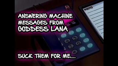 Answering machine Messages 1 Suck them for me
