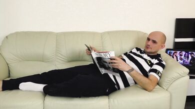 David fucked his neighbor's Russian MILF wife. Her husband called her while fucking.
