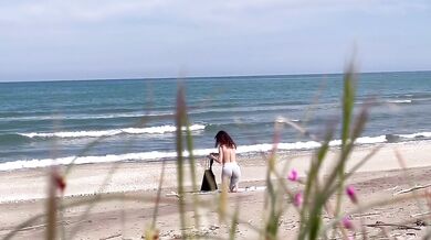 FUCKED ON THE BEACH BY A STRANGER!!!