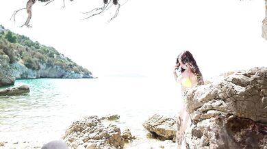 Public sex at the beach — i took him in my mouth and on my pussy
