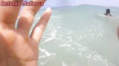 Having Fun On A Nudist Beach With La Round Ass Italian Cherry