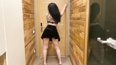 Hot Milf Striptease In Sauna
