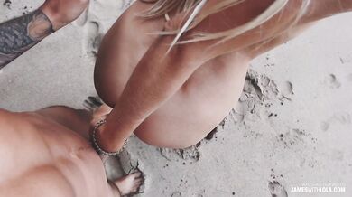 We had risky sex on the beach