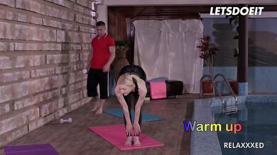 Slim Slut Betty Lynn Yoga Fuck With Big Dick Stud - LETSDOEIT