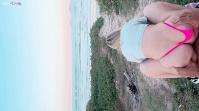 Busty with MILK IN THE MOUTH makes a compilation of the best fucks on the beach