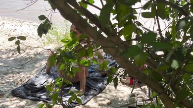 Argentinian asshole is caught alone on the beach