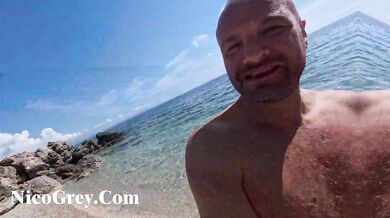 PUBLIC POV REDHEAD GETTING RAILED - flexible British with natural ass gets a facial