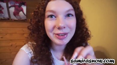 18yo redhead teen SQUIRTET on DATE!