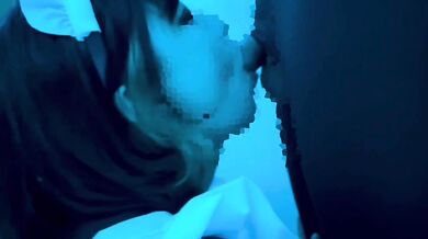 Jpanese maid gave a blow job and handjob. Cum in mouth