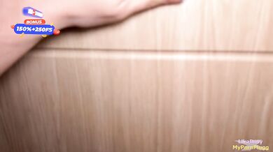 I covered my young stepsister's face with my cum when she came home after the exam - LikaBusy