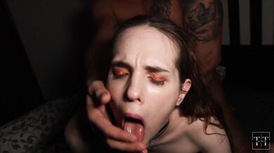 All-Night Passion: Girl's Non-Stop Orgasms in Intense Creampie Session