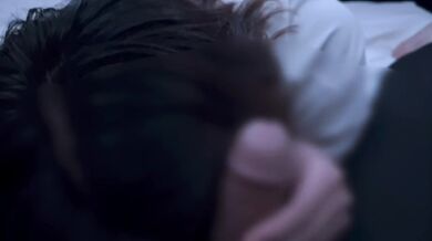 Girl who is also good at sloppy blowjob cum in mohth blowjob