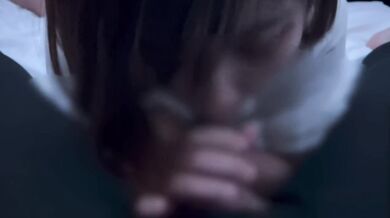 Girl who is also good at sloppy blowjob cum in mohth blowjob