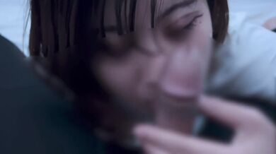 Girl who is also good at sloppy blowjob cum in mohth blowjob